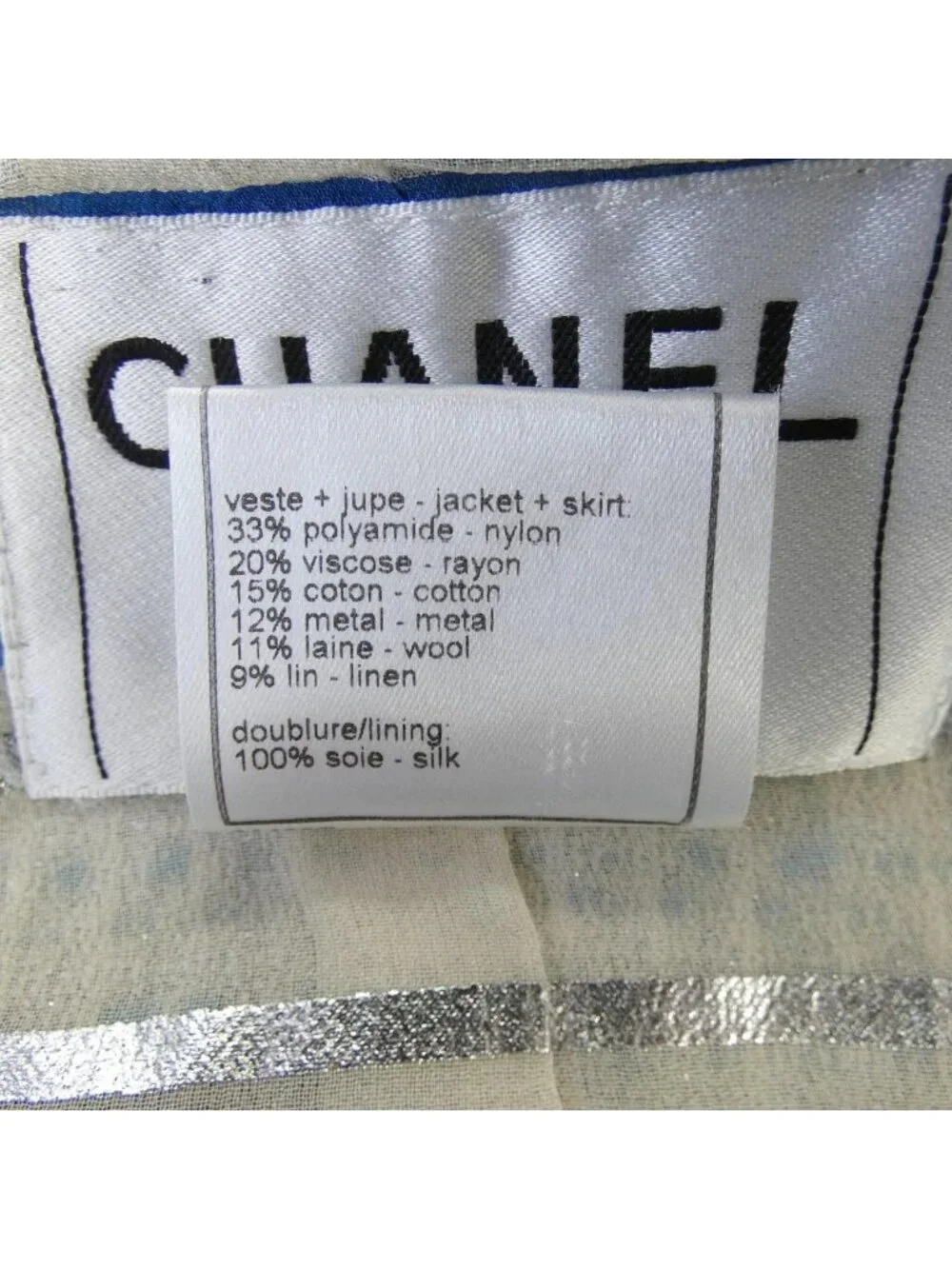 Chanel Vintage Suit Blue